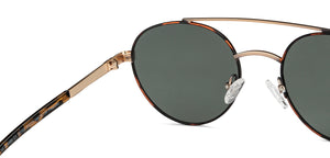 Tortoise Round Full Rim Unisex Sunglasses by Vincent Chase Polarized-151101