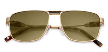 Load image into Gallery viewer, Gold Square Full Rim Unisex Sunglasses by John Jacobs-150964