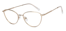 Load image into Gallery viewer, Gold Cat Eye Full Rim Women Eyeglasses by Vincent Chase-204409