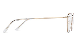 Gold Cat Eye Full Rim Women Eyeglasses by Vincent Chase-204409