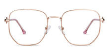 Load image into Gallery viewer, Gold Square Full Rim Women Eyeglasses by John Jacobs-152676
