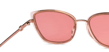 Load image into Gallery viewer, Gold Cat Eye Full Rim Unisex Sunglasses by John Jacobs-152713