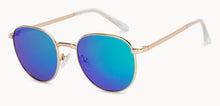 Load image into Gallery viewer, Gold Round Full Rim Unisex Sunglasses by Vincent Chase Polarized-200419