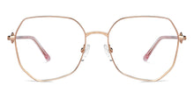 Load image into Gallery viewer, Gold Square Full Rim Women Eyeglasses by John Jacobs-152680