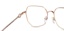 Load image into Gallery viewer, Gold Square Full Rim Women Eyeglasses by John Jacobs-152680