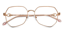 Load image into Gallery viewer, Gold Square Full Rim Women Eyeglasses by John Jacobs-152680