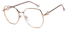 Load image into Gallery viewer, Gold Square Full Rim Women Eyeglasses by John Jacobs-152683