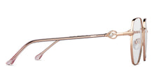 Load image into Gallery viewer, Gold Square Full Rim Women Eyeglasses by John Jacobs-152683