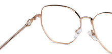 Load image into Gallery viewer, Gold Square Full Rim Women Eyeglasses by John Jacobs-152683