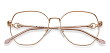 Load image into Gallery viewer, Gold Square Full Rim Women Eyeglasses by John Jacobs-152683