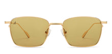 Load image into Gallery viewer, Gold Rectangle Full Rim Unisex Sunglasses by Vincent Chase Polarized-209316