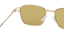 Load image into Gallery viewer, Gold Rectangle Full Rim Unisex Sunglasses by Vincent Chase Polarized-209316