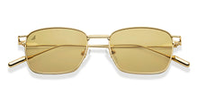 Load image into Gallery viewer, Gold Rectangle Full Rim Unisex Sunglasses by Vincent Chase Polarized-209316
