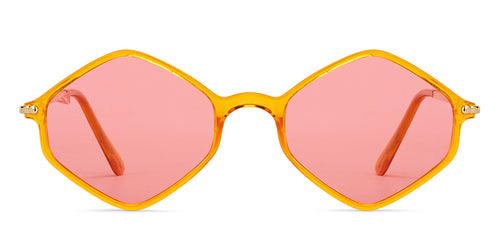 Yellow Geometric Full Rim Unisex Sunglasses by Vincent Chase Polarized-201187