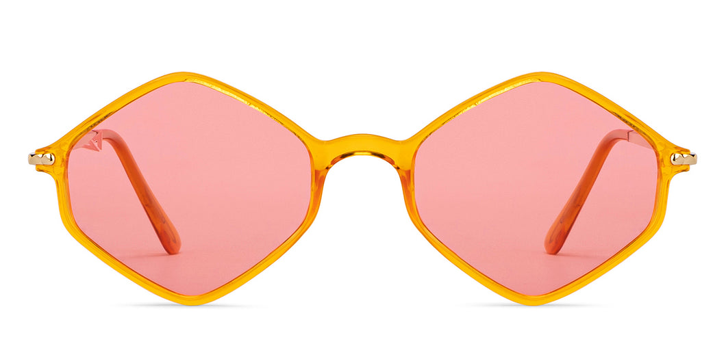 Yellow Geometric Full Rim Unisex Sunglasses by Vincent Chase Polarized-201187