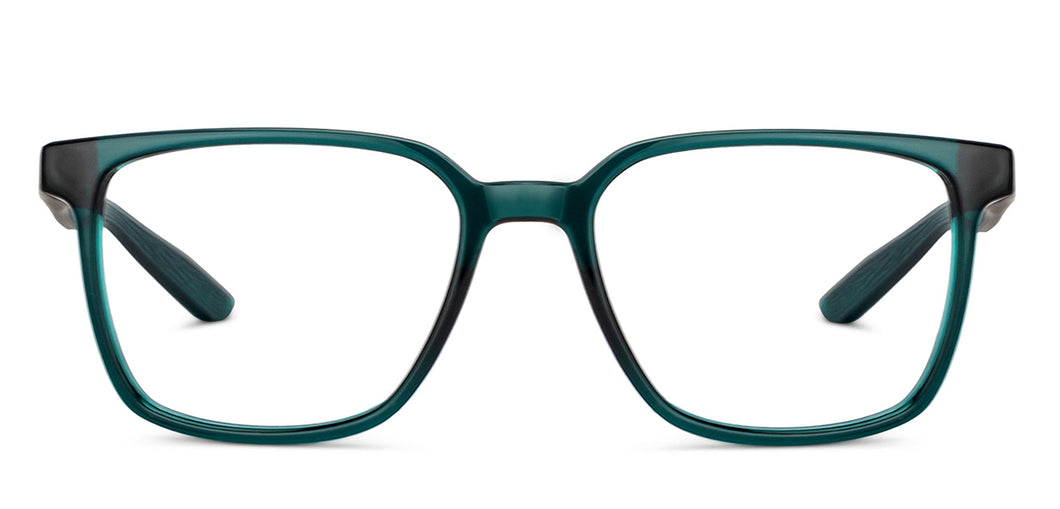 Green Rectangle Full Rim Unisex Eyeglasses by Lenskart Air-204185