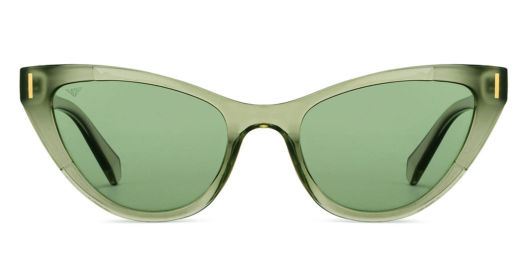 Green Cat Eye Full Rim Women Sunglasses by Vincent Chase Polarized-152344