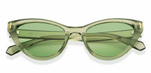 Load image into Gallery viewer, Green Cat Eye Full Rim Women Sunglasses by Vincent Chase Polarized-152344