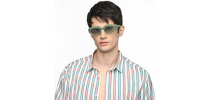 Green Geometric Full Rim Women Sunglasses by Vincent Chase Polarized-211339