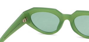Green Geometric Full Rim Women Sunglasses by Vincent Chase Polarized-211339
