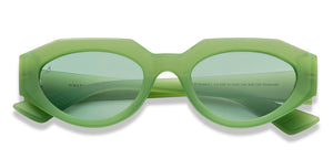 Green Geometric Full Rim Women Sunglasses by Vincent Chase Polarized-211339