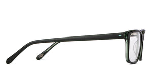 Green Rectangle Full Rim Men Eyeglasses by Fossil-201231