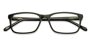Green Rectangle Full Rim Men Eyeglasses by Fossil-201231