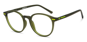 Green Round Full Rim Unisex Eyeglasses by Lenskart Air-210788