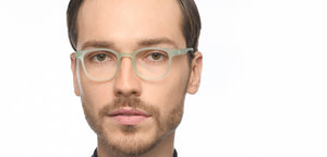 Jade Green Wayfarer Full Rim Unisex Eyeglasses by Lenskart Hustlr-212973