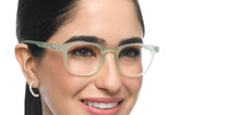 Load image into Gallery viewer, Jade Green Wayfarer Full Rim Unisex Eyeglasses by Lenskart Hustlr-212973
