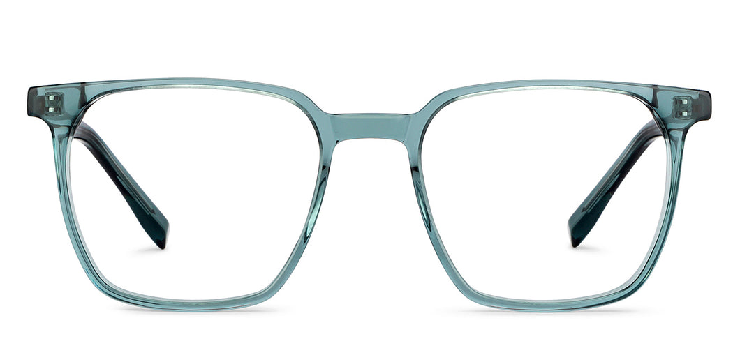 Green Square Full Rim Unisex Eyeglasses by Vincent Chase-151606