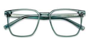 Green Square Full Rim Unisex Eyeglasses by Vincent Chase-151606
