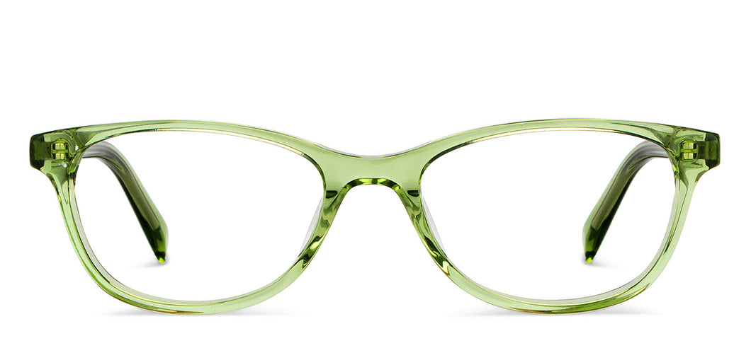 Green Rectangle Full Rim Unisex Eyeglasses by John Jacobs-152889