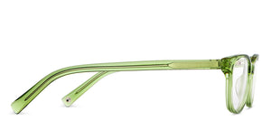 Green Rectangle Full Rim Unisex Eyeglasses by John Jacobs-152889