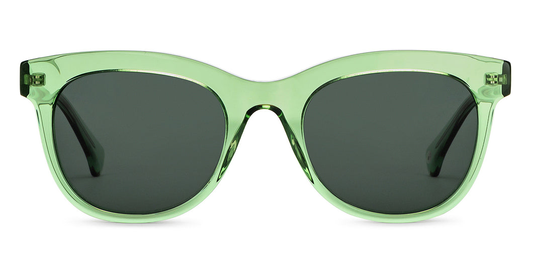Green Cat Eye Full Rim Unisex Sunglasses by John Jacobs-152273