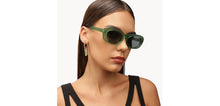 Load image into Gallery viewer, Green Rectangle Full Rim Women Sunglasses by John Jacobs-213097