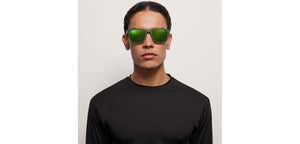 Green Wayfarer Full Rim Unisex Sunglasses by Lenskart Boost-206502