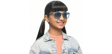 Load image into Gallery viewer, Green Geometric Full Rim Kids Sunglasses by Hooper-213660
