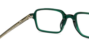 Green Square Full Rim Unisex Eyeglasses by John Jacobs-153091
