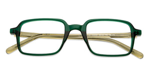 Green Square Full Rim Unisex Eyeglasses by John Jacobs-153091