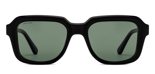 Black Wayfarer Full Rim Unisex Sunglasses by John Jacobs-210232
