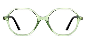 Green Geometric Full Rim Unisex Eyeglasses by Vincent Chase-152901