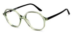 Green Geometric Full Rim Unisex Eyeglasses by Vincent Chase-152901