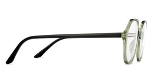 Green Geometric Full Rim Unisex Eyeglasses by Vincent Chase-152901