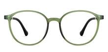 Load image into Gallery viewer, Green Round Full Rim Unisex Eyeglasses by Lenskart Air-151933