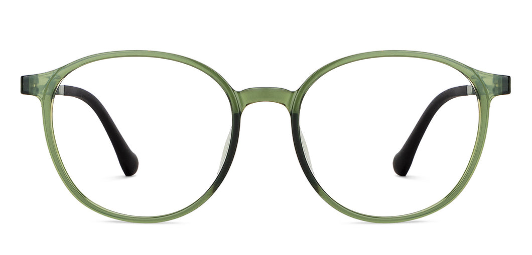 Green Round Full Rim Unisex Eyeglasses by Lenskart Air-151933