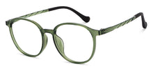 Load image into Gallery viewer, Green Round Full Rim Unisex Eyeglasses by Lenskart Air-151933