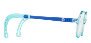 Green Round Full Rim Kids Eyeglasses by Hooper-204351