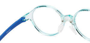 Green Round Full Rim Kids Eyeglasses by Hooper-204351