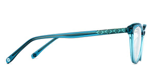 Green Cat Eye Full Rim Kids Eyeglasses by Hooper-152495